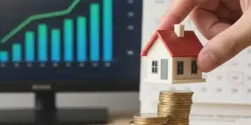 Hand placing house on rising coins, symbolizing mortgage and investment changes in 2026.