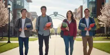 Students on campus, representing successful college funding with Pell Grant